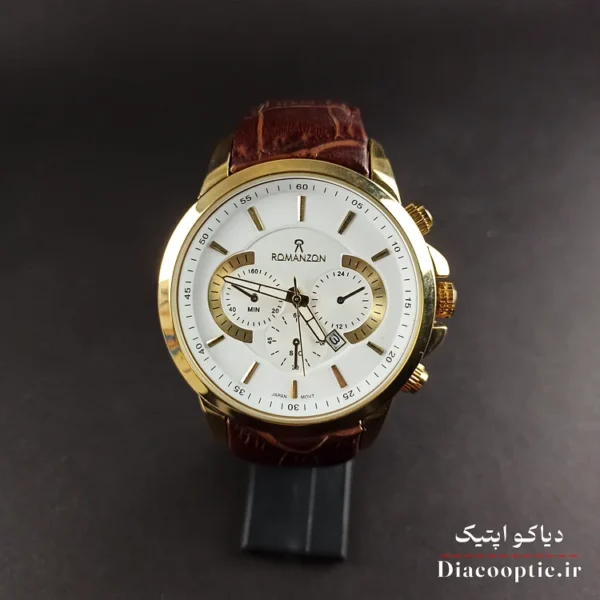 ساعت مچی مردانه موتور ژاپن برند رمانسون مدل DO1200 بند چرمی - تصویر 10