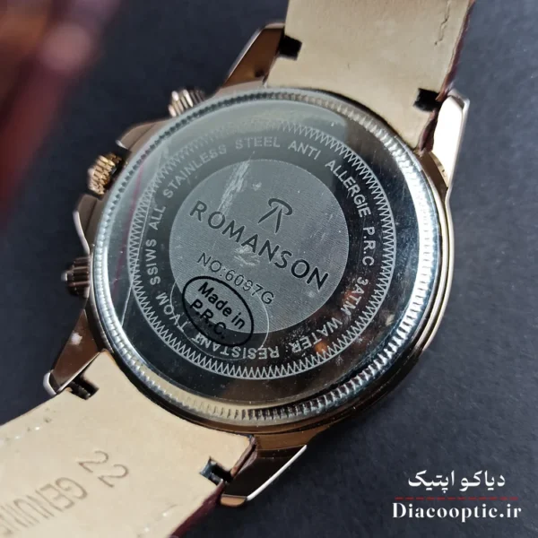 ساعت مچی مردانه موتور ژاپن برند رمانسون مدل DO1200 بند چرمی - تصویر 6