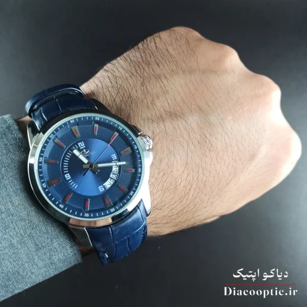 ساعت مچی مردانه موتور ژاپن برند الگانس مدل DO1201 بند چرمی - تصویر 5
