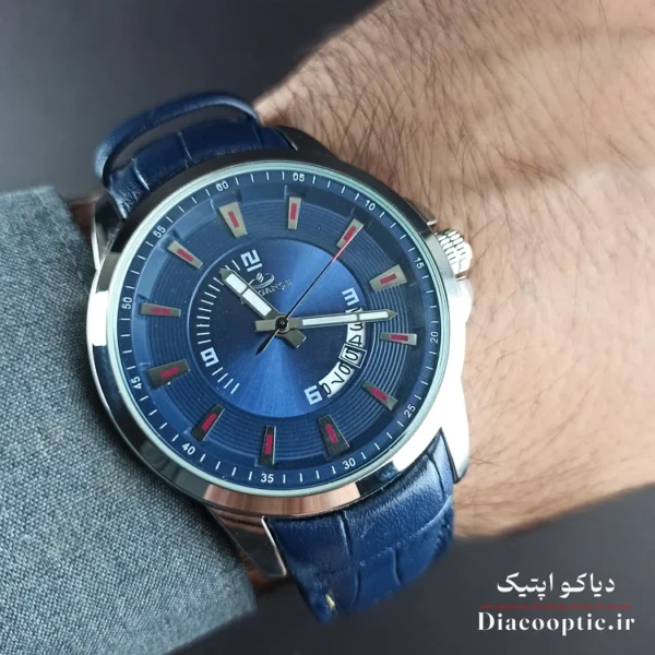 ساعت مچی مردانه موتور ژاپن برند الگانس مدل DO1201 بند چرمی - تصویر 6