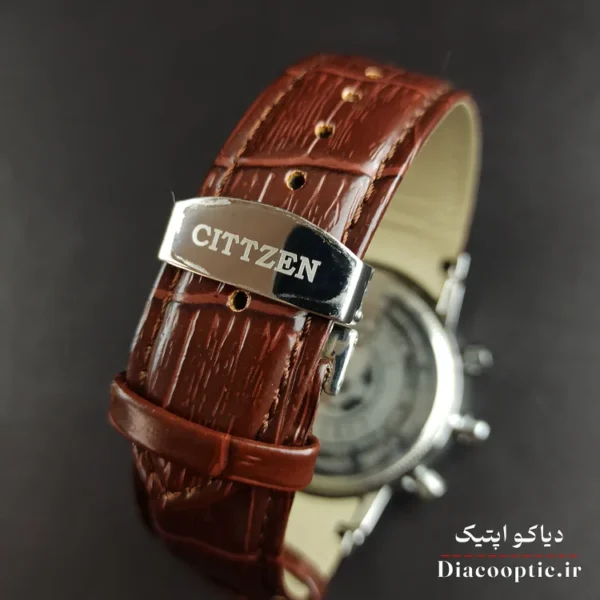 ساعت مچی مردانه موتور ژاپن برند سیتیزن مدل DO1202 بند چرمی - تصویر 5