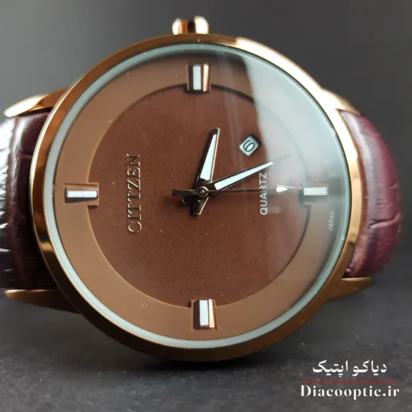 ساعت مچی مردانه موتور ژاپن برند سیتیزن مدل DO1203 بند چرمی - تصویر 13