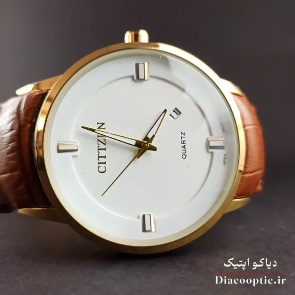 ساعت مچی مردانه موتور ژاپن برند سیتیزن مدل DO1203 بند چرمی - تصویر 4