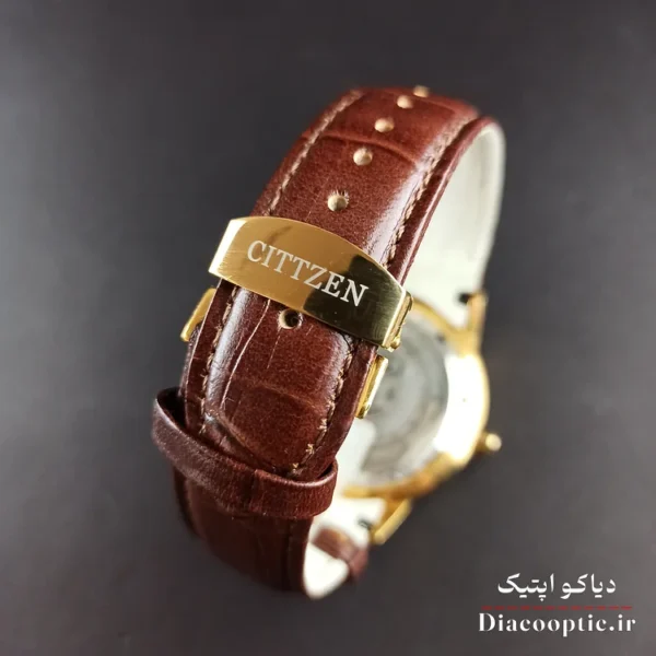 ساعت مچی مردانه موتور ژاپن برند سیتیزن مدل DO1203 بند چرمی - تصویر 8