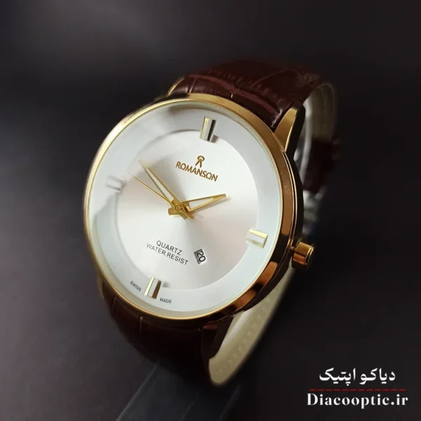 ساعت مچی مردانه موتور ژاپن برند رمانسون مدل DO1204 بند چرمی - تصویر 3