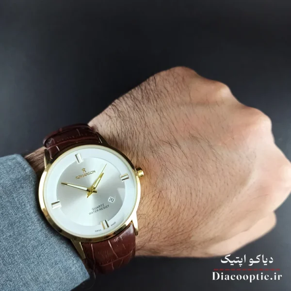 ساعت مچی مردانه موتور ژاپن برند رمانسون مدل DO1204 بند چرمی - تصویر 7