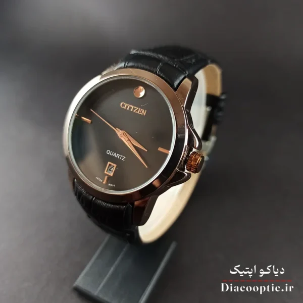 ساعت مچی زنانه موتور ژاپن برند سیتیزن مدل DO1206 بند چرمی - تصویر 6
