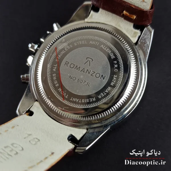 ساعت مچی زنانه موتور ژاپن برند رمانسون مدل DO1208 بند چرمی - تصویر 6
