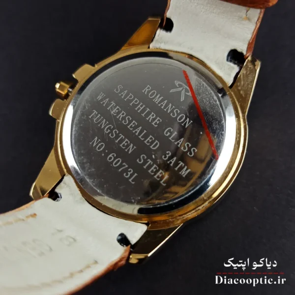 ساعت مچی زنانه موتور ژاپن برند رمانسون مدل DO1209 بند چرمی - تصویر 5