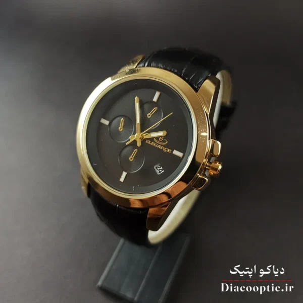 ساعت مچی زنانه موتور ژاپن برند الگانس مدل DO1210 بند چرمی - تصویر 3