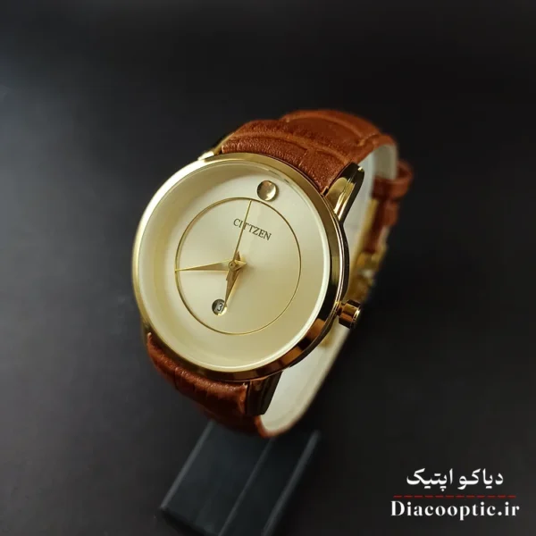 ساعت مچی زنانه موتور ژاپن برند سیتیزن مدل DO1211 بند چرمی - تصویر 11