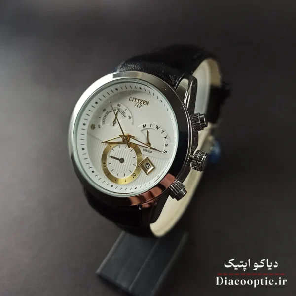 ساعت مچی زنانه موتور ژاپن برند سیتیزن مدل DO1215 بند چرمی - تصویر 3