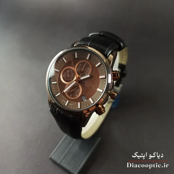 ساعت مچی زنانه موتور ژاپن برند سیتیزن مدل DO1216 بند چرمی - تصویر 13