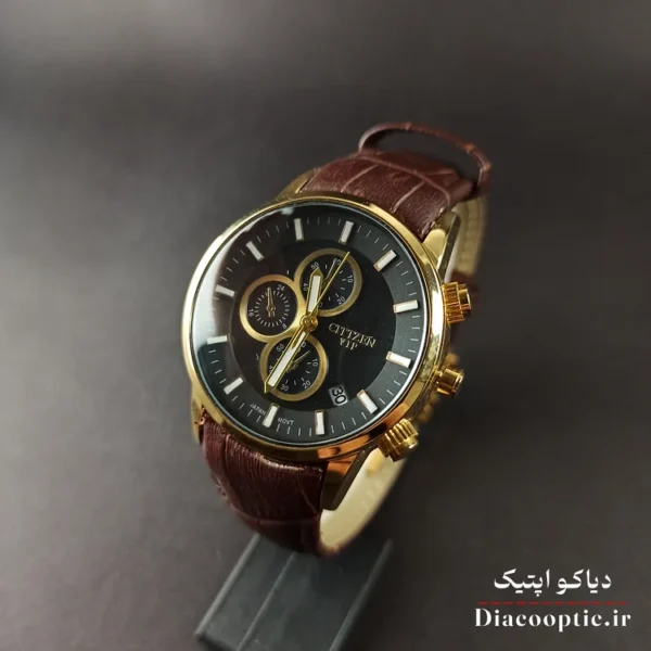 ساعت مچی زنانه موتور ژاپن برند سیتیزن مدل DO1216 بند چرمی - تصویر 9