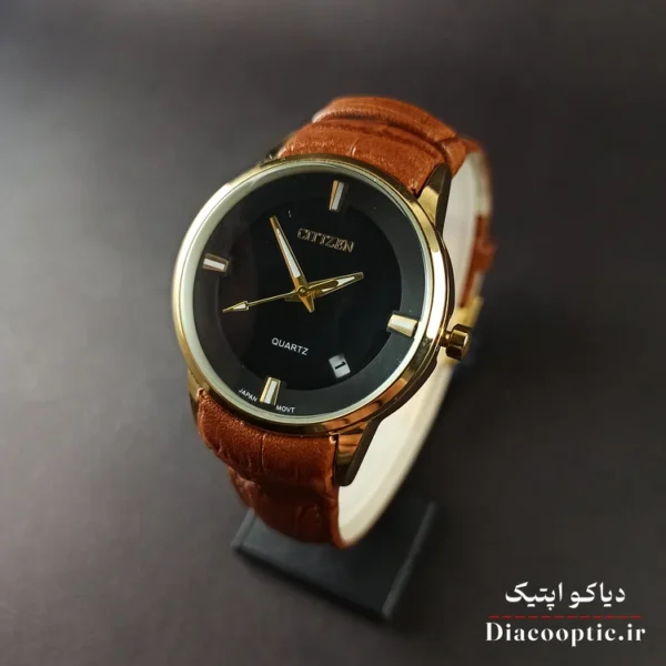 ساعت مچی زنانه موتور ژاپن برند سیتیزن مدل DO1217 بند چرمی - تصویر 3