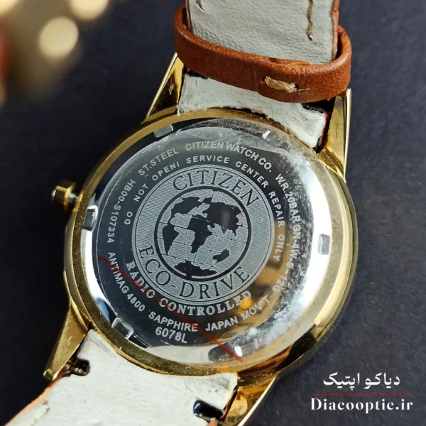 ساعت مچی زنانه موتور ژاپن برند سیتیزن مدل DO1217 بند چرمی - تصویر 5