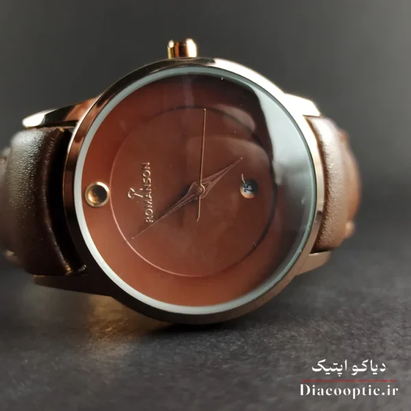 ساعت مچی زنانه موتور ژاپن برند رمانسون مدل DO1219 بند چرمی - تصویر 9