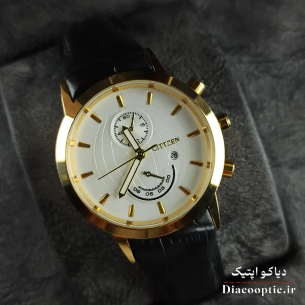 ساعت مچی زنانه موتور ژاپن برند سیتیزن مدل DO1221 بند چرمی - تصویر 7