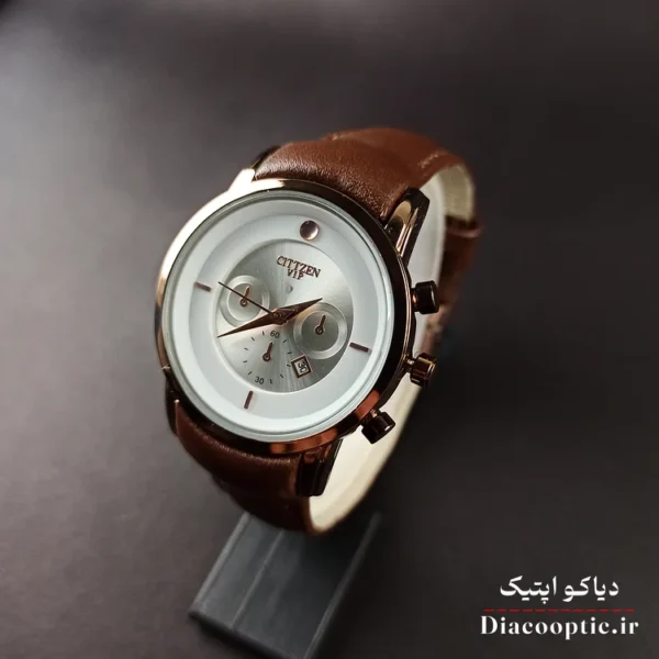 ساعت مچی زنانه موتور ژاپن برند سیتیزن مدل DO1223 بند چرمی - تصویر 12