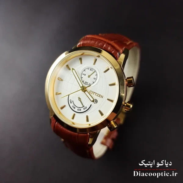 ساعت مچی زنانه موتور ژاپن برند سیتیزن مدل DO1224 بند چرمی - تصویر 11