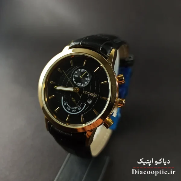 ساعت مچی زنانه موتور ژاپن برند سیتیزن مدل DO1224 بند چرمی - تصویر 3