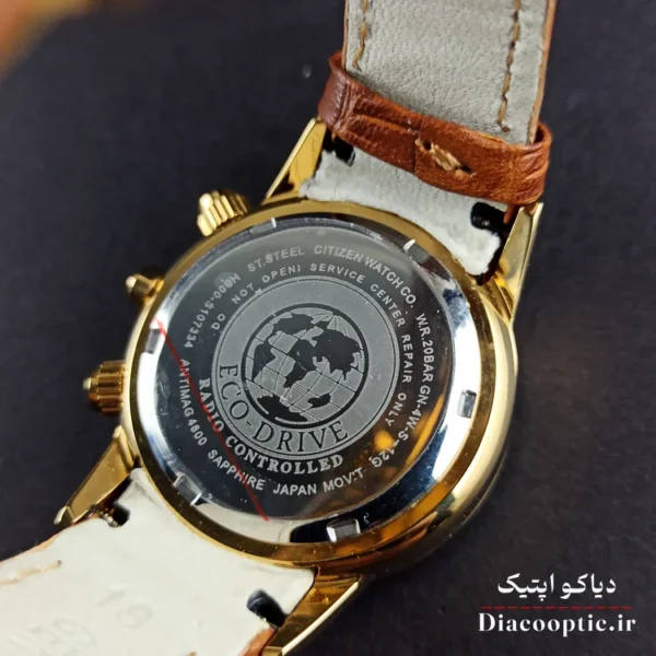 ساعت مچی زنانه موتور ژاپن برند سیتیزن مدل DO1225 بند چرمی - تصویر 5