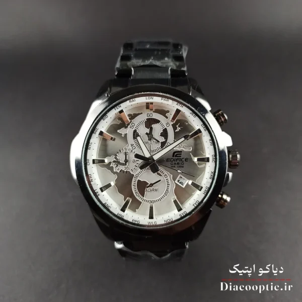 ساعت مچی مردانه برند کاسیو سه موتور مدل DO1244 جهان نما - تصویر 2