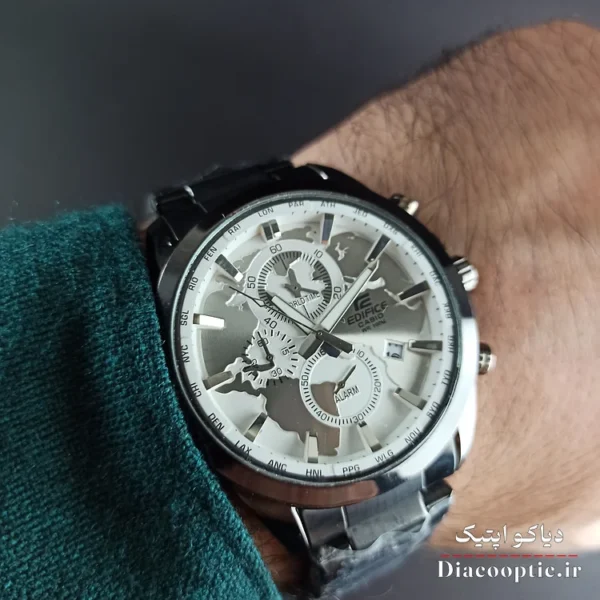 ساعت مچی مردانه برند کاسیو سه موتور مدل DO1244 جهان نما - تصویر 8