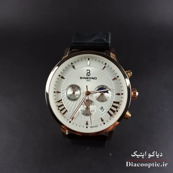 ساعت مچی مردانه برند بین باند سه موتور مدل Do1254 بند حصیری - تصویر 2