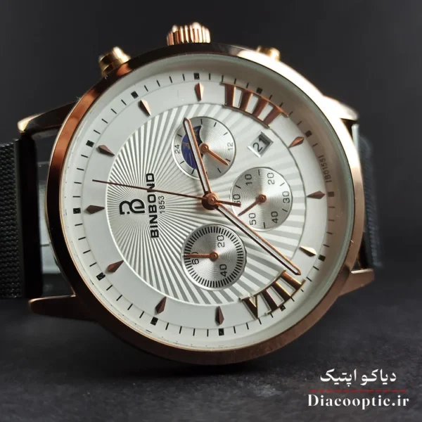 ساعت مچی مردانه برند بین باند سه موتور مدل Do1254 بند حصیری - تصویر 4