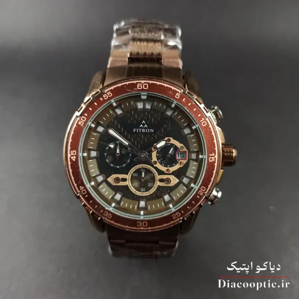 ساعت مچی مردانه سه موتور برند فیترون مدل Do1269 استیل - تصویر 2