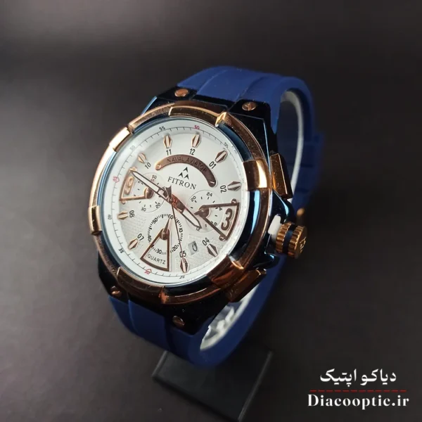 ساعت مچی مردانه سه موتور برند فیترون مدل Do1272 بند رابر - تصویر 10