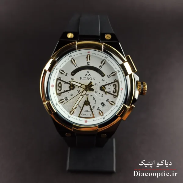 ساعت مچی مردانه سه موتور برند فیترون مدل Do1272 بند رابر - تصویر 2