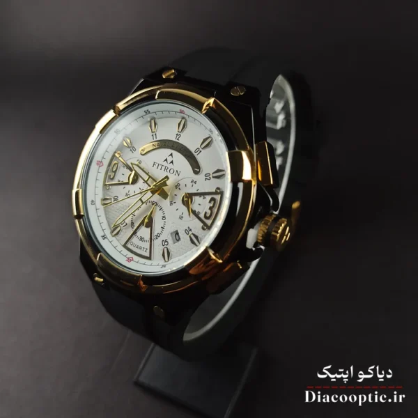 ساعت مچی مردانه سه موتور برند فیترون مدل Do1272 بند رابر - تصویر 3