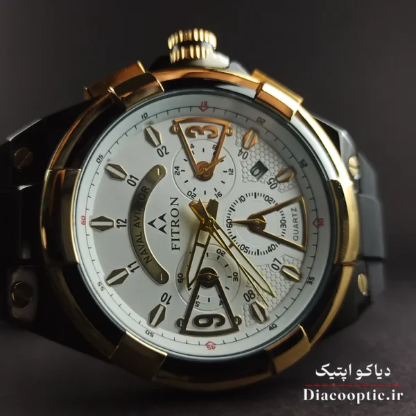 ساعت مچی مردانه سه موتور برند فیترون مدل Do1272 بند رابر - تصویر 4