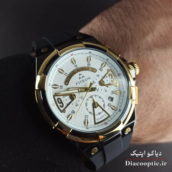 ساعت مچی مردانه سه موتور برند فیترون مدل Do1272 بند رابر - تصویر 8