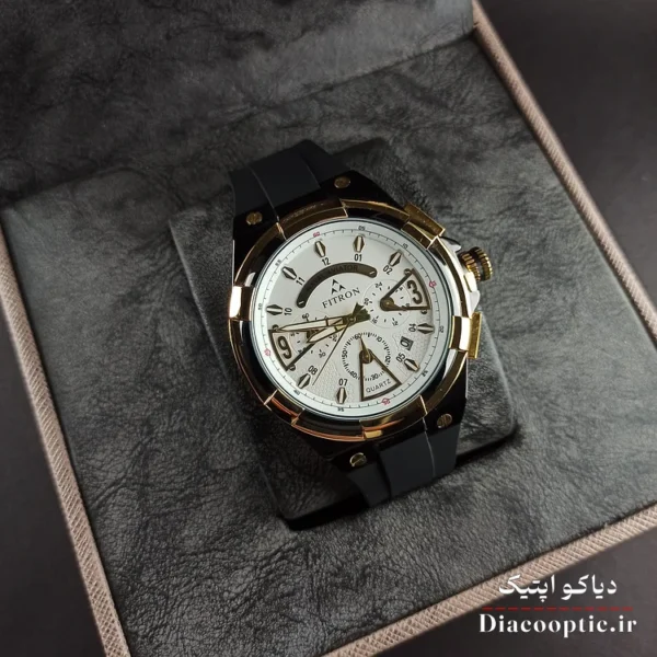 ساعت مچی مردانه سه موتور برند فیترون مدل Do1272 بند رابر - تصویر 9