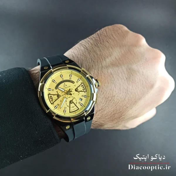 ساعت مچی مردانه سه موتور برند فیترون مدل Do1273 بند رابر - تصویر 12