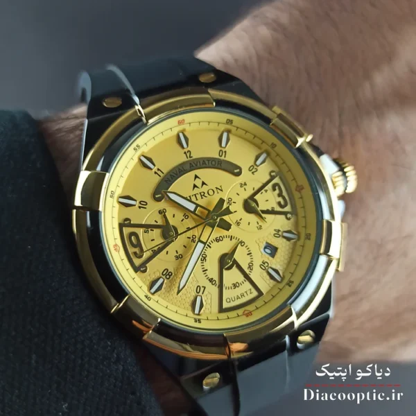 ساعت مچی مردانه سه موتور برند فیترون مدل Do1273 بند رابر - تصویر 13