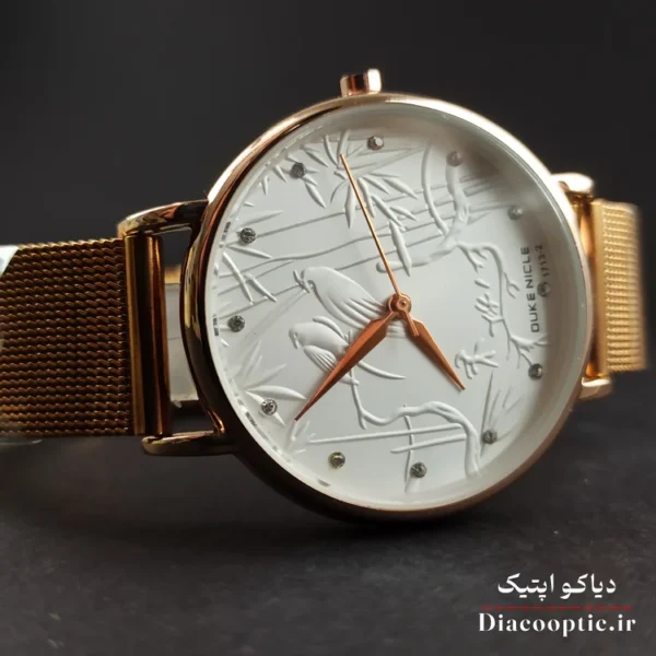 ساعت مچی زنانه برند Duke مدل duk1130 بند حصیری - تصویر 3