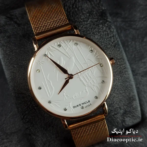 ساعت مچی زنانه برند Duke مدل duk1130 بند حصیری - تصویر 5