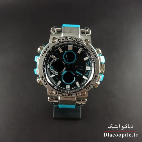 ساعت مچی مردانه دو زمانه برند جی شاک مدل G1261 بند رابر - تصویر 2