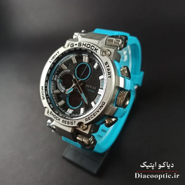 ساعت مچی مردانه دو زمانه برند جی شاک مدل G1261 بند رابر - تصویر 3