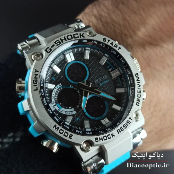 ساعت مچی مردانه دو زمانه برند جی شاک مدل G1261 بند رابر - تصویر 8
