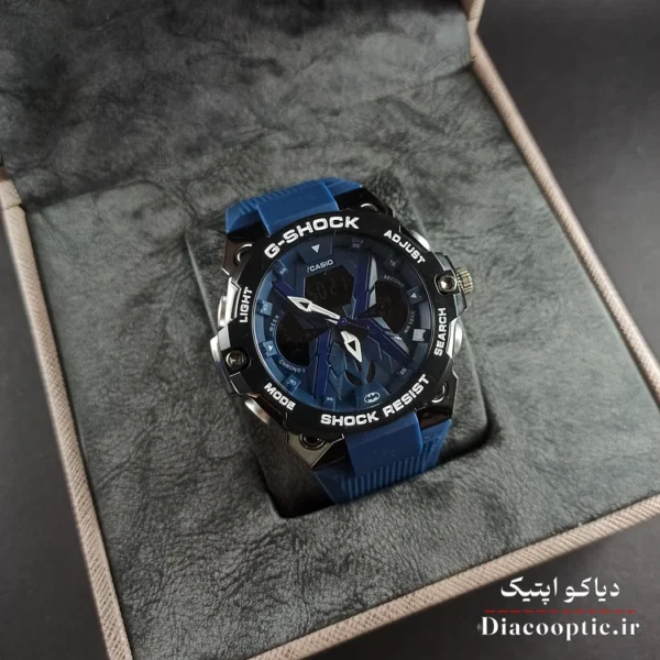 ساعت مچی پسرانه دو زمانه برند جی شاک مدل G1262 بند رابر - تصویر 10