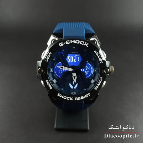ساعت مچی پسرانه دو زمانه برند جی شاک مدل G1262 بند رابر - تصویر 2