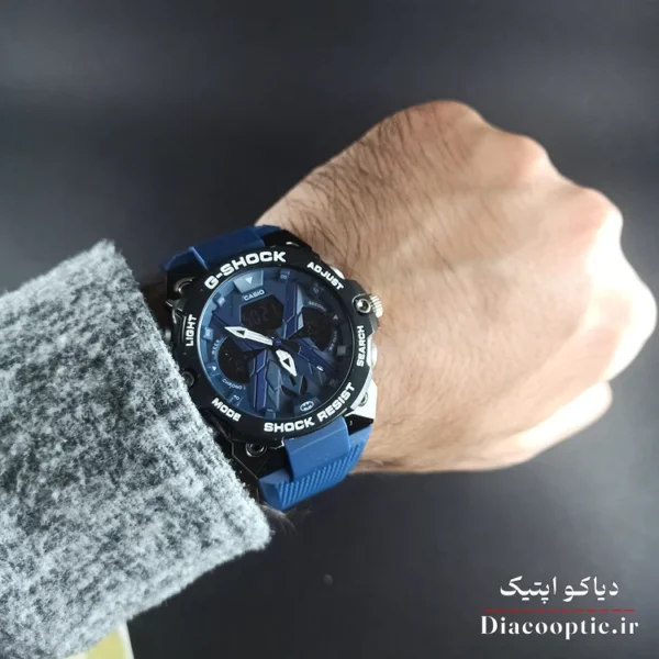 ساعت مچی پسرانه دو زمانه برند جی شاک مدل G1262 بند رابر - تصویر 8