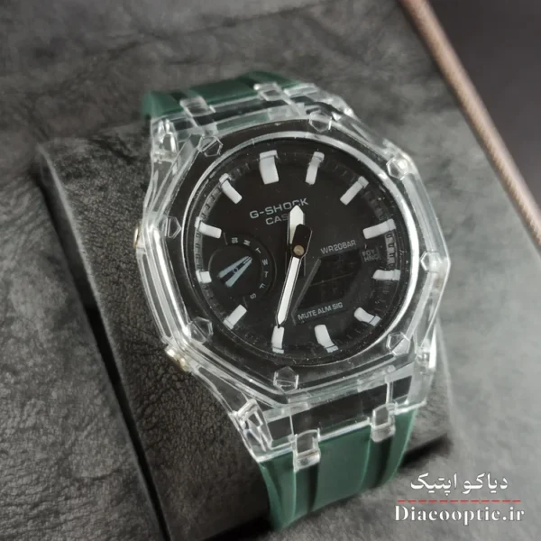 ساعت مچی دخترانه و پسرانه برند جیشاک مدل G1263 دو زمانه بند رابر - تصویر 10