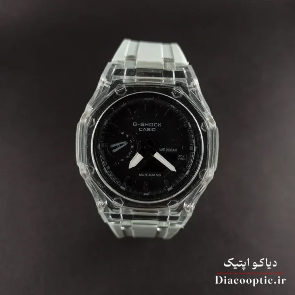 ساعت مچی دخترانه و پسرانه برند جیشاک مدل G1263 دو زمانه بند رابر - تصویر 2