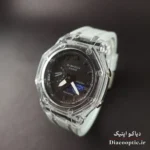 ساعت مچی دخترانه و پسرانه برند جیشاک مدل G1263 دو زمانه بند رابر - تصویر 3